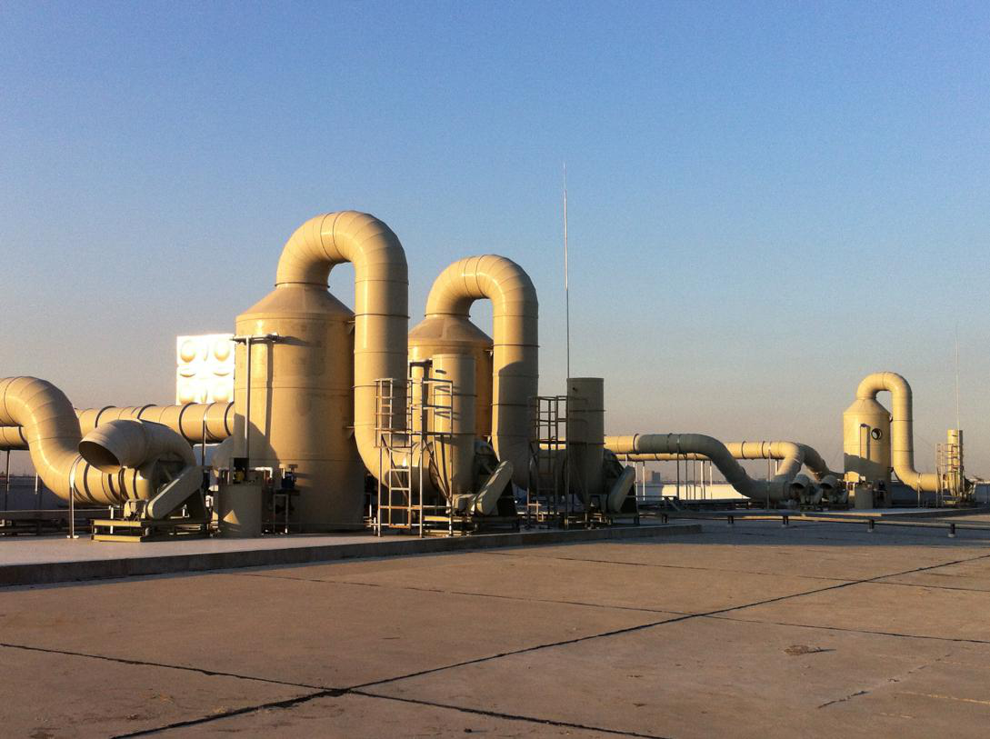 PCB電路板公司--&ldquo;上海美維科技&rdquo;噴淋塔酸霧廢氣處理工程